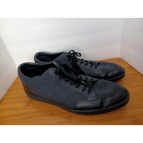 Louis Vuitton Offshore Damier Graphite Check Black Sneakers 8.5 LV or 9.5 US - Picture 2 of 16